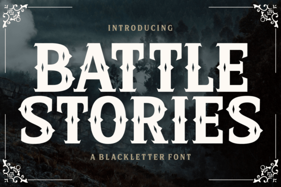 Battle Stories Font for Web Design