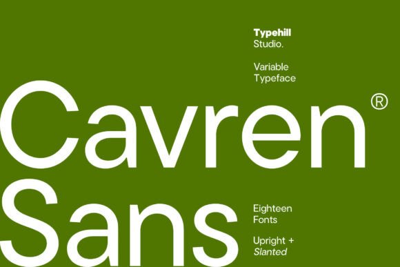 Cavren Sans: A Modern Typeface for Editorial Design