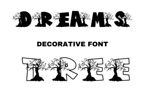 Design with Dreams Tree: A Bold, Nature-Inspired Font