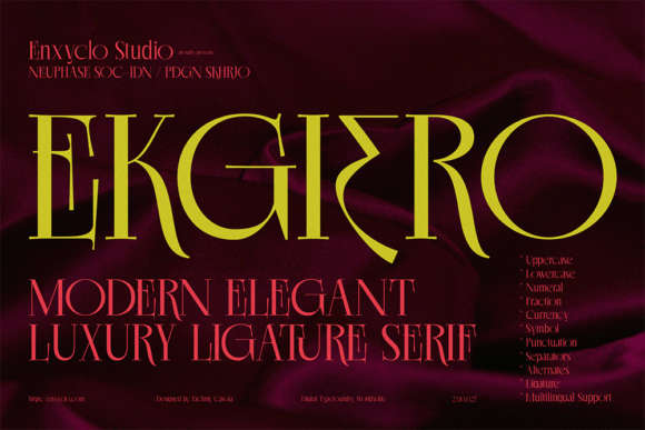 Ekgiero: A Serif Font for Elegant Design