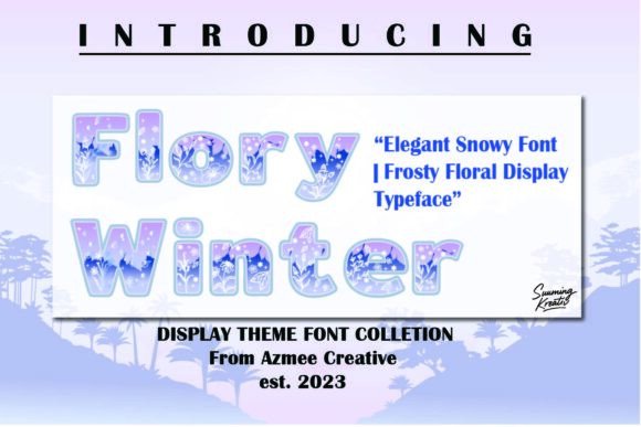 Flory Winter: A Winter-Inspired Color Font
