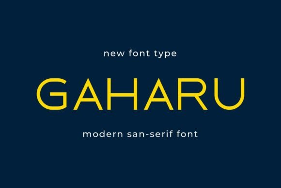 Gaharu: A Font for Polished Branding