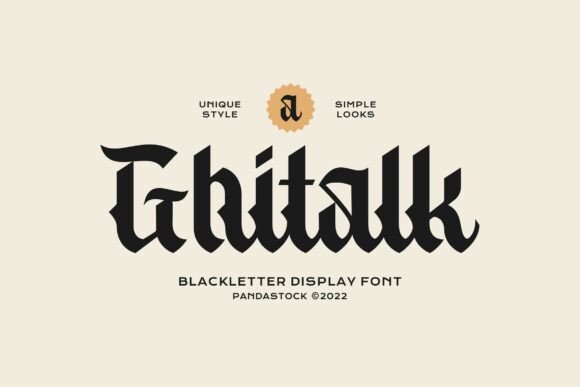 Ghitalk: A Bold Blackletter Font for Web Design