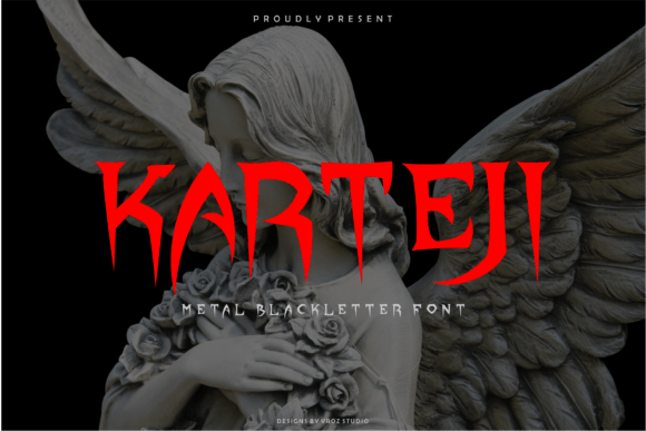 Karteji Font: Bold Blackletter for Creative Projects
