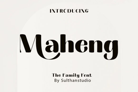 Maheng: A Serif Font for Creative Makers