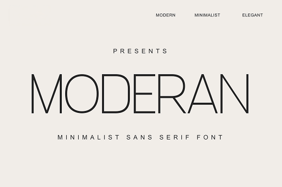 Moderan: A Modern Typeface for Elegant Design