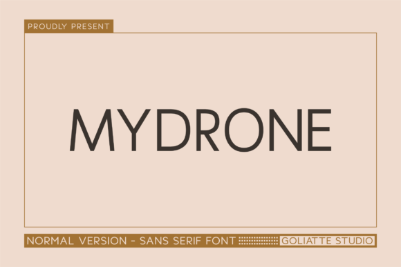Mydrone: A Modern Sans Serif Typeface