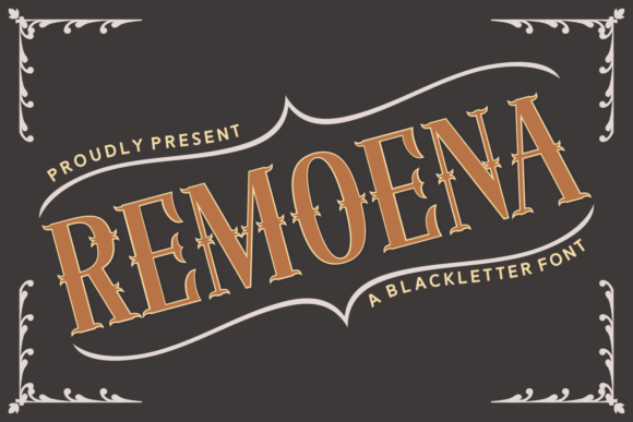 Remoena: A Bold Blackletter Font