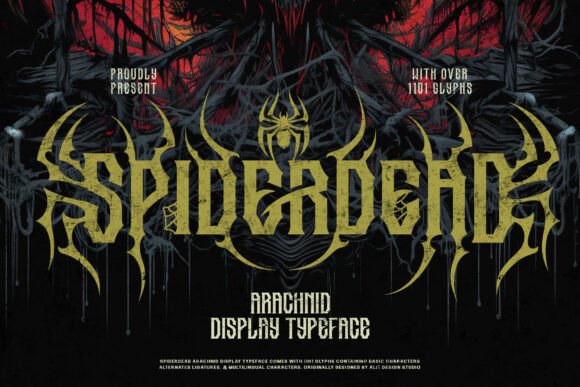 Spider Dead: A Bold Font for Impactful Campaigns