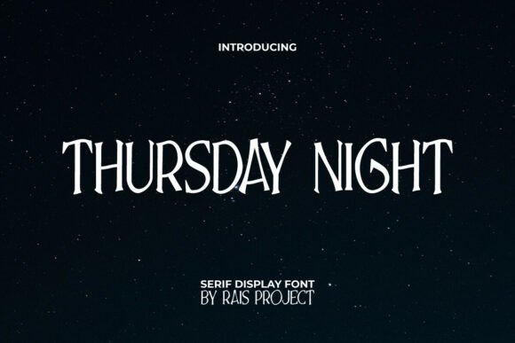Thursday Night Font: A Designers' Delight