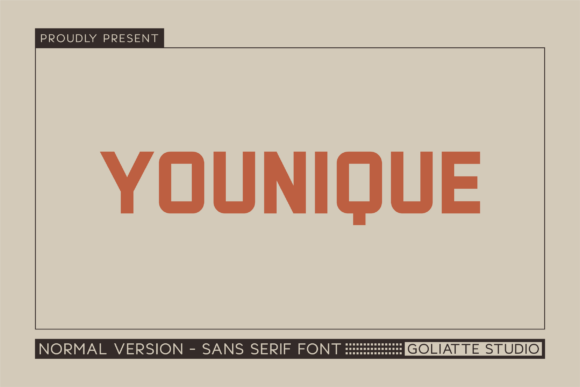 Younique: A Modern Sans Serif Typeface